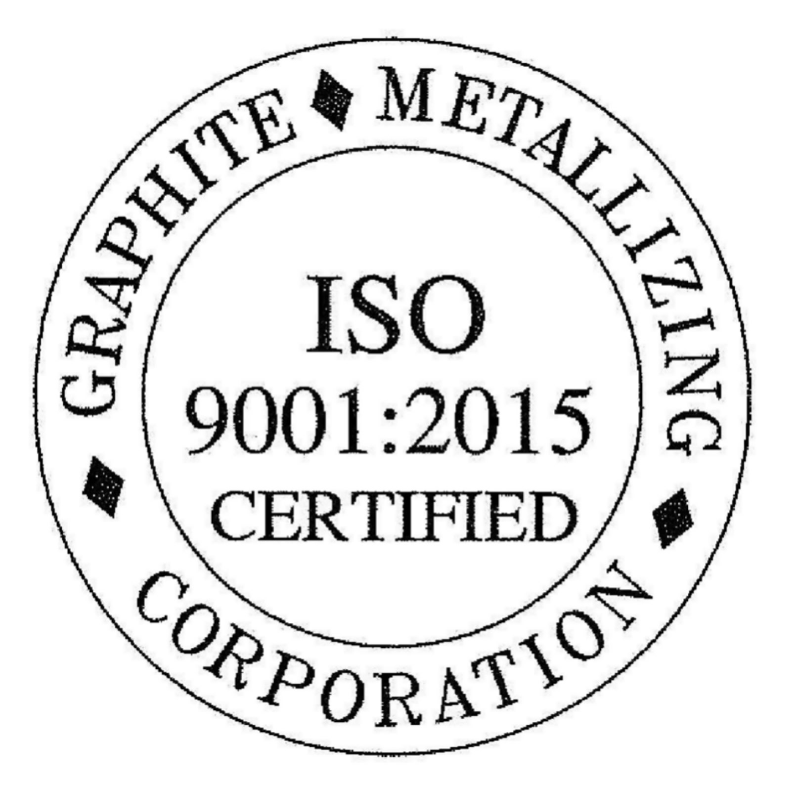 GRAPHALLOY ISO certfication